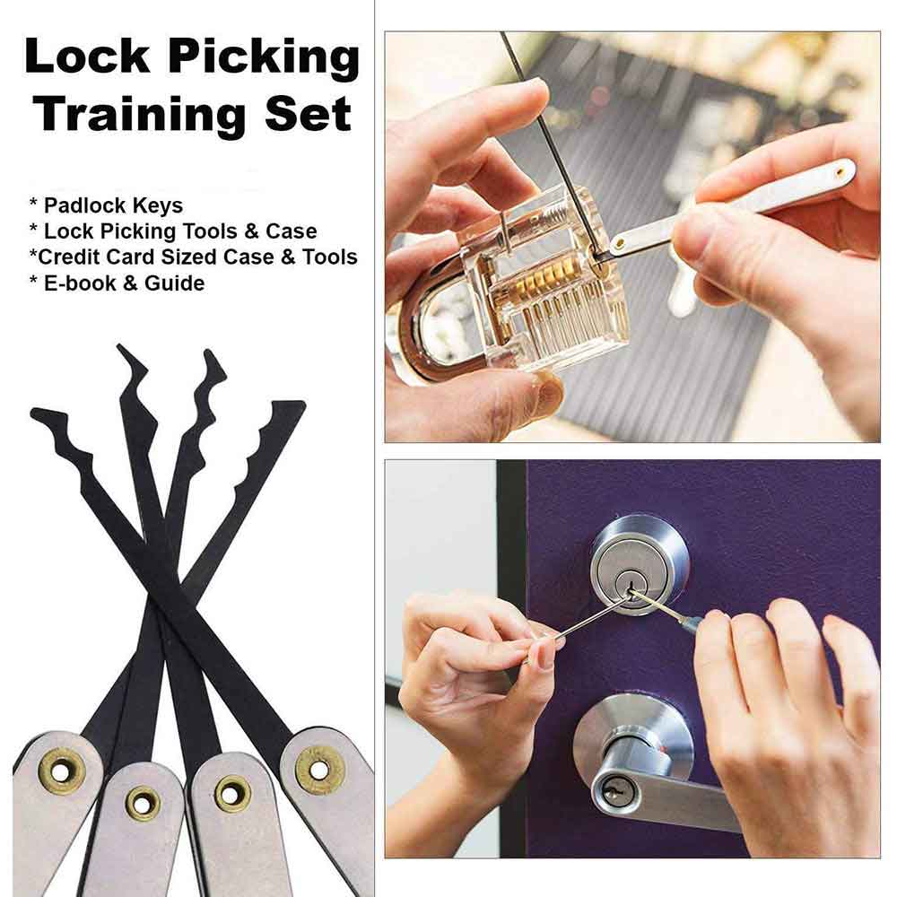 21-Piece Lock Pick Set – Complete Lock Picking Set for Beginners & Professionals